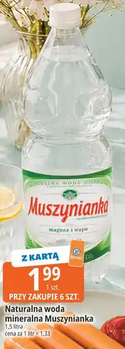 E.Leclerc Naturalna woda mineralna Muszynianka oferta