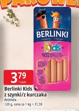 E.Leclerc Berlinki Kids z szynki/z kurczaka Animex oferta
