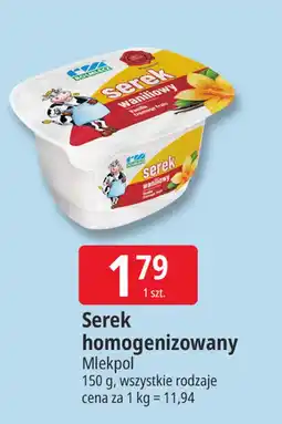 E.Leclerc Serek homogenizowany Mlekpols oferta
