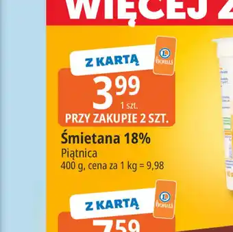 E.Leclerc Śmietana 18% Piątnica oferta