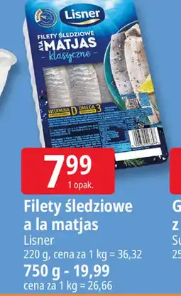 E.Leclerc Filety śledziowe a la matjas Lisner oferta