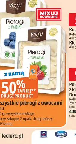 E.Leclerc Pierogi z truskawkami Virtu oferta
