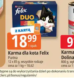 E.Leclerc Karma dla kota Felix Purina oferta