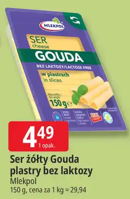 E.Leclerc Ser żółty Gouda bez laktozy Mlekpol oferta