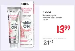 Rossmann Pasta do zębów Tołpa Sensitive & Mineral White White ON Cica Pink Salt oferta