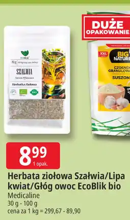 E.Leclerc Herbata ziołowa Szałwia/Lipa kwiat/Głóg owoc EcoBlik bio medicaline oferta