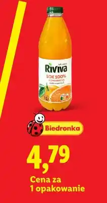 Lidl Sok pomarańczowy 100% Riviva oferta