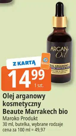 E.Leclerc Olej arganowy kosmetyczny Beaute Marrakech bio oferta