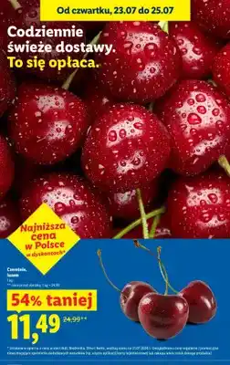 Lidl Czereśnie luzem oferta