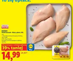 Lidl Filety z piersi polskiego kurczaka Rzeźnik XXL oferta