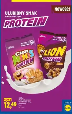 Lidl Płatki śniadaniowe Lion Protein Nestlé oferta