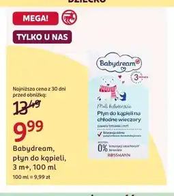 Rossmann Płyn do kąpieli na chłodne wieczory Babydream oferta