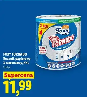 Lidl Ręcznik papierowy Foxy Tornado 3-warstwowy XXL oferta