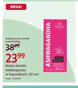 Rossmann Suplement diety Ashwagandha Noble Health oferta
