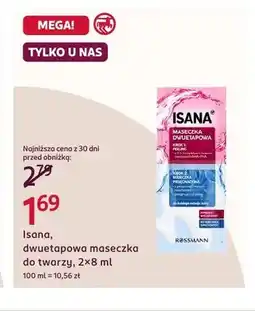 Rossmann Dwuetapowa maseczka do twarzy Isana oferta