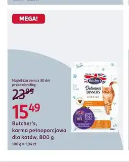Rossmann Karma pełnoporcjowa dla kotów Butcher's Delicious Dinners Sterile oferta