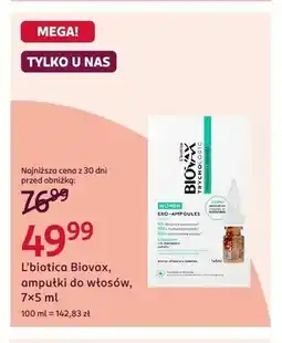 Rossmann Ampułki do włosów L'biotica Biovax Trychologic oferta