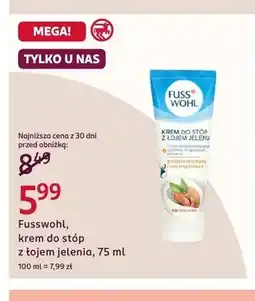 Rossmann Krem do stóp Fusswohl z łojem jelenia oferta