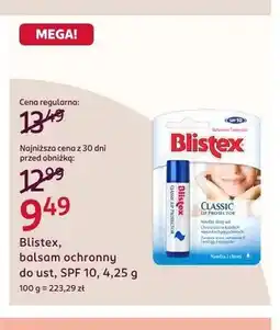 Rossmann Balsam ochronny do ust Blistex Classic Lip Protector SPF 10 oferta