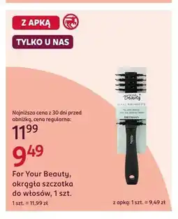 Rossmann Okrągła szczotka do włosów For Your Beauty Glanz-Rundbürste oferta