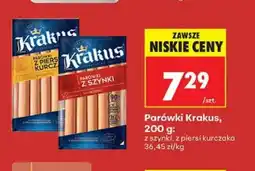 Biedronka Parówki Krakus z piersi kurczaka oferta