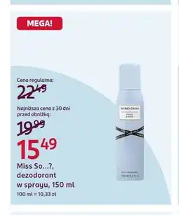 Rossmann Miss So...? dezodorant w sprayu oferta
