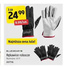 Jula Rękawice robocze Bluewear 3-pak oferta