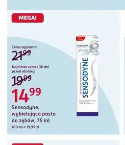 Rossmann Pasta do zębów Sensodyne Odbudowa i Ochrona wybielająca oferta