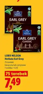 Lidl Herbata Earl Grey Lord Nelson Classic oferta