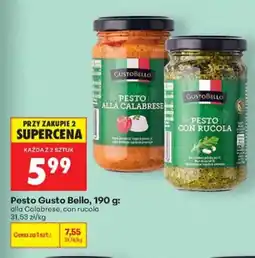Biedronka Pesto con rucola Gusto Bello oferta