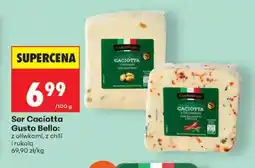Biedronka Ser Caciotta z chili i rukolą GustoBello oferta