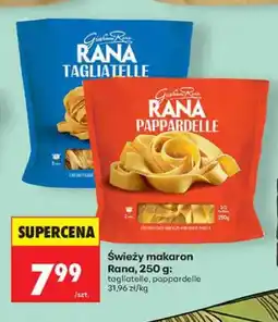 Biedronka Świeży makaron tagliatelle Giovanni Rana oferta