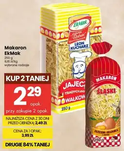 Delikatesy Centrum Makaron Śląski Jajeczna Krajanka z kurkumą EkMak oferta