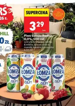 Biedronka Piwo bezalkoholowe Łomża Radler jabłko & wiśnia oferta