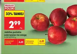 Biedronka Jabłka czerwone polskie na wagę oferta