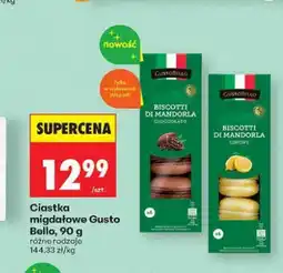 Biedronka Ciastka migdałowe cytrynowe Gusto Bello oferta