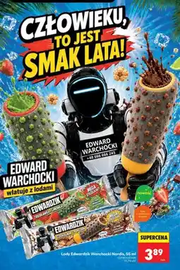 Biedronka Lody Edwardzik Czekolada i Popcorn Nordis oferta
