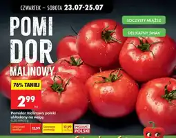 Biedronka Pomidor malinowy polski układany na wagę oferta