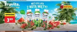 Biedronka Jogurt Skyr pitny Fruvita limonka mięta oferta