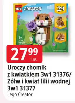 E.Leclerc Uroczy chomik z kwiatkiem 3w1 / Żółw i kwiat lillii wodnej 3w1 Lego Creator oferta