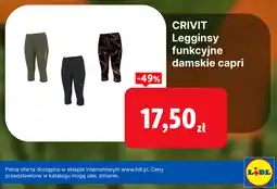Lidl CRIVIT Legginsy funkcyjne damskie capri oferta