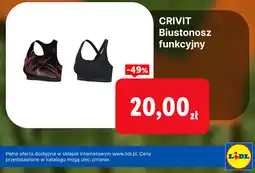 Lidl CRIVIT Biustonosz funkcyjny oferta