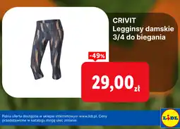 Lidl CRIVIT Legginsy damskie 3/4 do biegania oferta