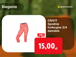 Lidl CRIVIT Spodnie funkcyjne 3/4 damskie oferta