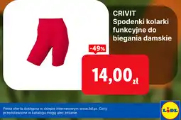 Lidl CRIVIT Spodenki kolarki funkcyjne do biegania damskie oferta