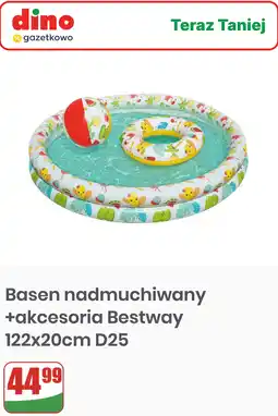 Dino Basen nadmuchiwany +akcesoria Bestway 122x20cm D25 oferta