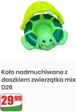 Dino Koło nadmuchiwane z daszkiem zwierzątka mix D26 oferta