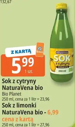 E.Leclerc Sok z cytryny NaturaVena bio Bio Planet oferta