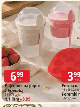 E.Leclerc Pojemnik na jogurt z łyżeczką oferta