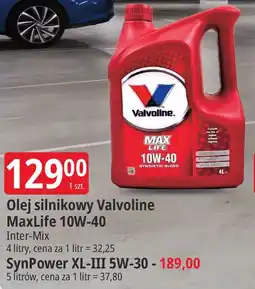 E.Leclerc Olej silnikowy Valvoline MaxLife 10W-40 oferta